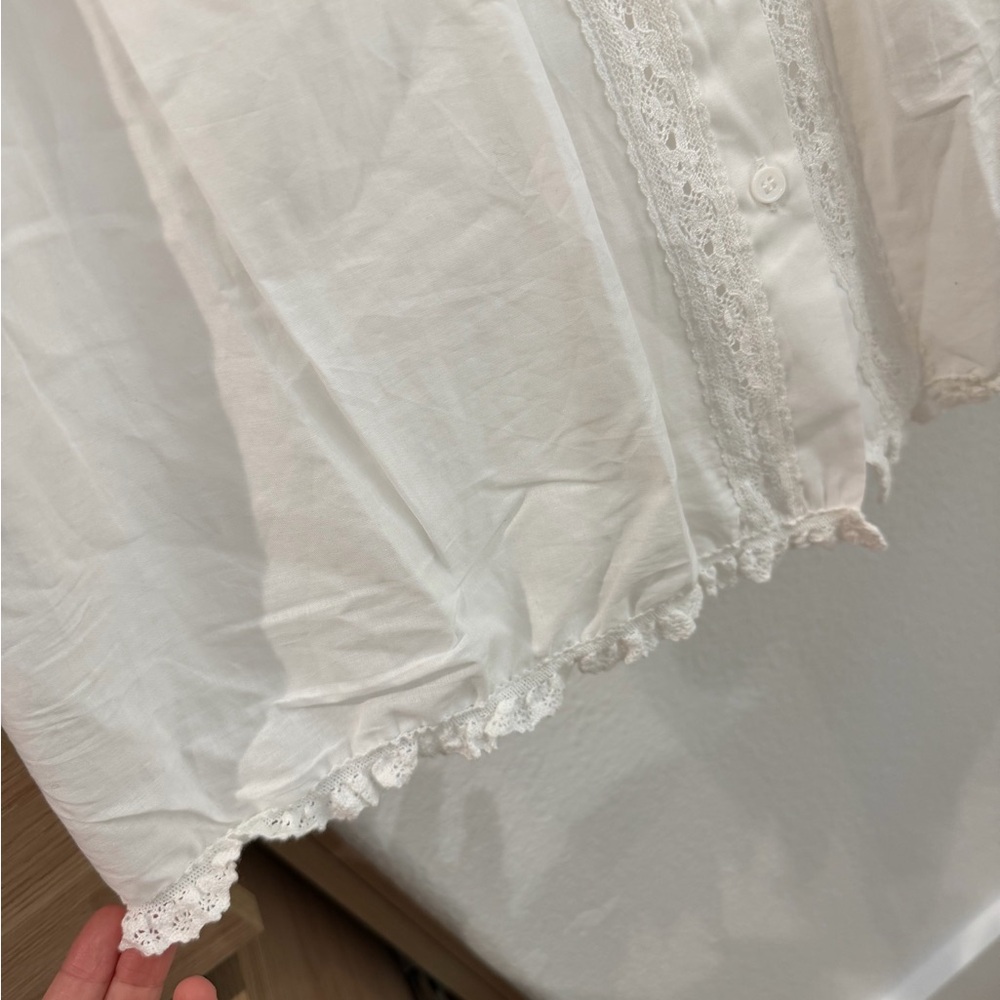 With Jean White Off-Shoulder Lace Mini Dress XS - Picture 11 of 11